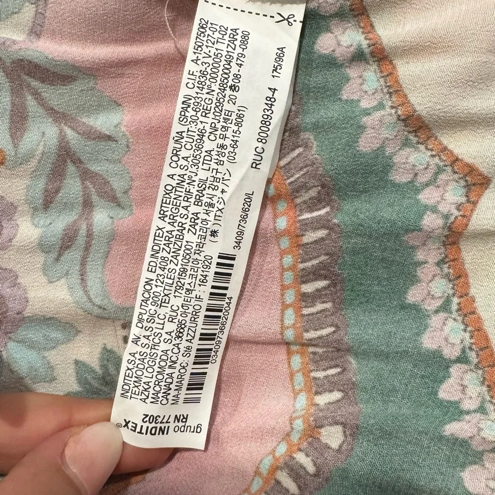 Zara Printed Maxi Wrap Floral Dress - Picture 8 of 8